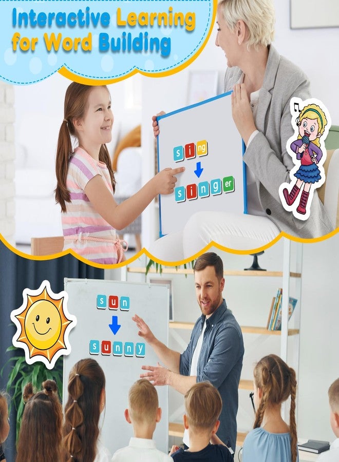 Laffunz Phonics Magnetic Letter Tiles,Spelling Reading Games Manipulative Phonemic Awareness Sentence Building Alphabet ABC Fridge Magnets Speech Therapy Homeschool Classroom Learning Activity - Image 5